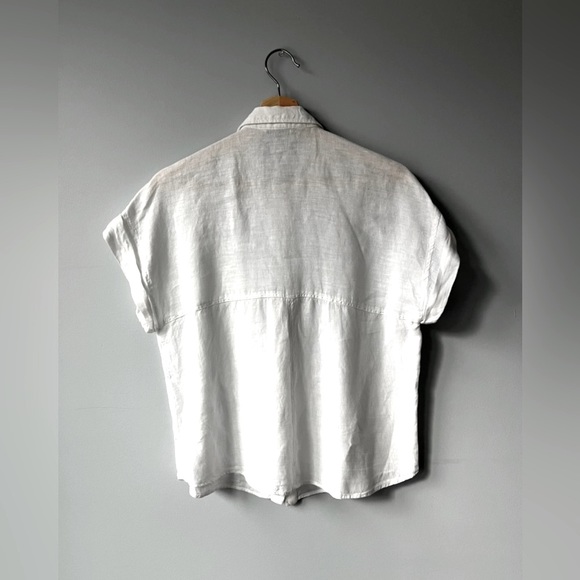 ZARA Linen Button Up Top (size medium) - Picture 8 of 8